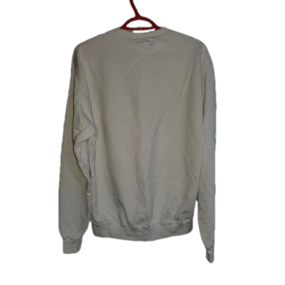 Champion ECO White And Red Crewneck Sweater Signa Delta Tau Cornell Size Medium - Picture 3 of 12